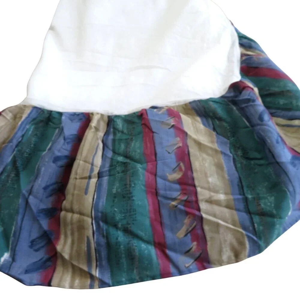 Vintage Thomaston Queen Size Bed Skirt Multi-Color Ruffle 13